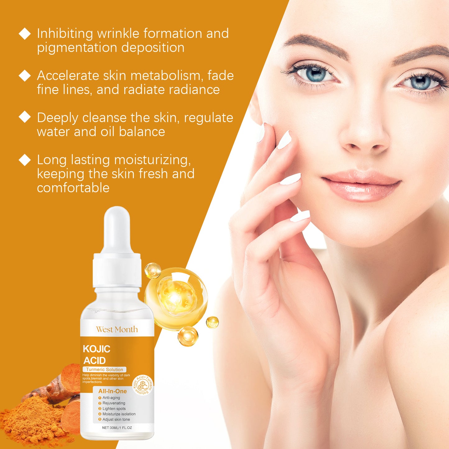 West&Month Turmeric Acid Essence Hydrating Skin